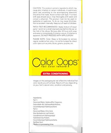 Color Oops Hair Color Remover Extra Conditioning 4oz (2 Pack) - 2 Piece Set - Buy Online on GoSupps.com