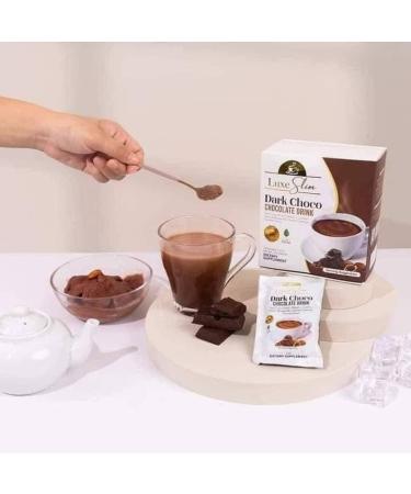 Luxe Slim Dark Choco Chocolate Drink 10 Sachets - Buy Online on GoSupps.com