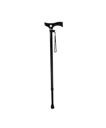 Walking Stick Walkers for Seniors Elderly Lightweight Cane/Walking Stick Crutch TelesStable Lightweight Height Adjustable Black Walking Sticks for Old Men Women Injured rollator Walker Dura