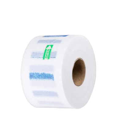 85 Sections White Disposable Barber Neck Strip Hairdressing Collar Stretchy Neck Covering Paper Towel Neck Band for Salon Haircut Coloring Styling