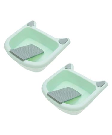 SEWOART 2pcs Baby Washboard Washing Multipurpose Hand with Clothes Wash Newborn Supplies Infant Household