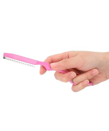 Stainless Steel Hair Styling Razor for Men | Pink Thinning Knife & Shaving Tool | International Shipping - Buy Online on GoSupps.com