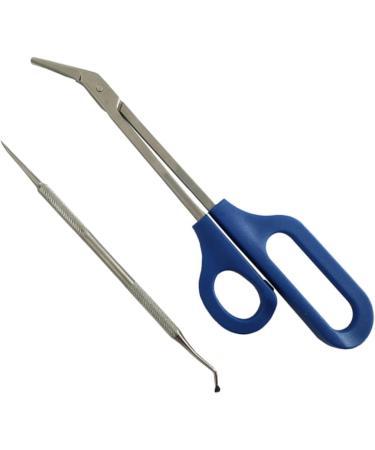 FRCOLOR 2 Sets Stainless Steel Limas De U as for a Friend Everyday Dal Silver Color Grooming Kit Nail File Manicure Kit Long Handle Pregnant Woman Nail Set Cosmetic - Buy Online on GoSupps.com