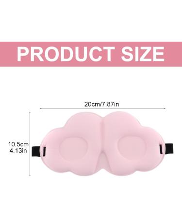 Buy 2 Pcs Memory Foam Sleeping Masks - Portable Cloud Shape Eye Covers Light Blocking Comfortable Gift for Men & Women (Black & Pink - Buy Online on GoSupps.com
