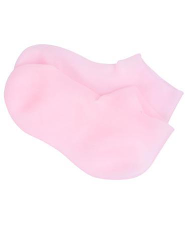 FRCOLOR 1 Pair Protective Socks Foot Spa Soften Socks Exfoliator Stocking Womens Socks Hosiery Feet Repair Socks Preserve Sock Moisturising Gel Socks Miss Pink Moisturizing High Heels Sebs 20X12cm