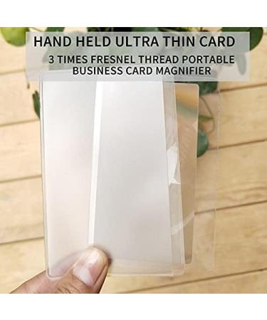 Magnifying 1/10 PCS 3 X Magnifier Magnification Magnifying Fresnel Lens 85x55mm Pocket Credit Card Size Transparent Magnifying Glass (Color : 1PCS) Good Times - Buy Online on GoSupps.com
