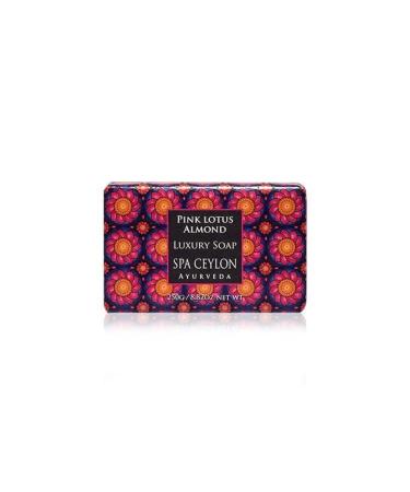 SPA CEYLON Pink Lotus Almond - Luxury Soap 250g Almond 8.82 Ounce (Pack of 1)