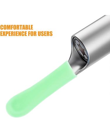 FRCOLOR Ear Spoon Replacement Accessories - 5pcs Silicone Ear Cleaner Tips for Ear Wax Removal | Reusable Light Green Covers & Sleeves - Buy Online on GoSupps.com