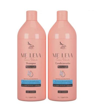 G n rique Zap Me Leva Com Voc Beauty Moisturizing Biotin and D-Panthenol - 2x1L