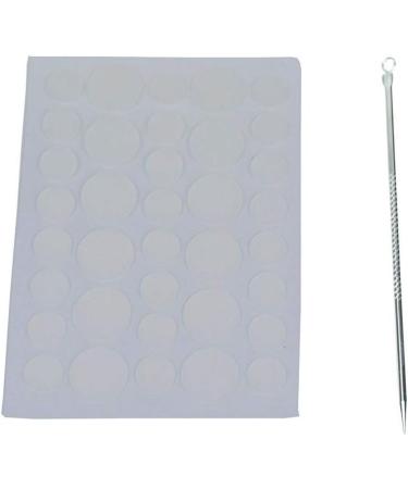36 Acne Pimple Spot Zit Patches Face Treatment Stickers Pimple Cover Invisible Hydrocolloid Absorbing Cover Up Covering Healing Patch for Concealer Blemish Care + Free Blackhead Zit Remover Tool - Buy Online on GoSupps.com