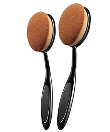 Pro Makeup Brush Set - 7 Piece Oval Head Brushes for Foundation, Concealer, Blending, Contouring - Multifunctional Tools - Buy Online on GoSupps.com