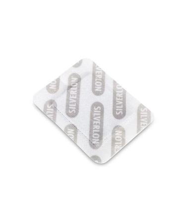 Silverlon Island Wound Dressings - Multi-Layer Sterile Non-Adherent - Silver-Plated Dressings for Wound Care and Injuries - 3" x 4" (2" x 2.5" pad) 5 Pack 3x4 Inch (Pack of 5)