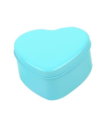 Alipis 15pcs Box Heart Shaped Candy Wedding Candy Case Empty Tins Biscuits Jar Candy Box Heart-shaped 9*9*4.5cm Blue