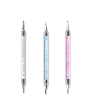 3 Pcs Nail Dotting Pen Double Ended Nail Art Dotting Tool Nail Art Pen Nail Design Dotting Tool