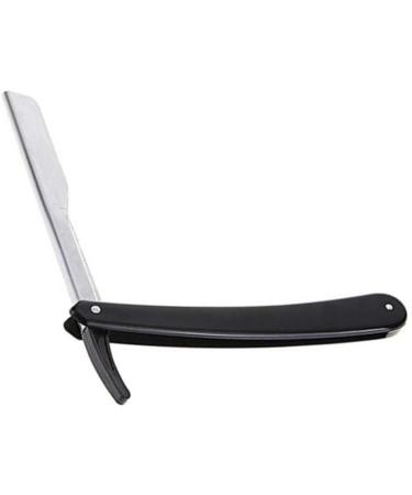 Fomiyes Black Folding Razor for Men - Stylish Manual Shaving Blade for Father's Day & Birthdays - Durable Hairdresser Barber Tool - Buy Online on GoSupps.com