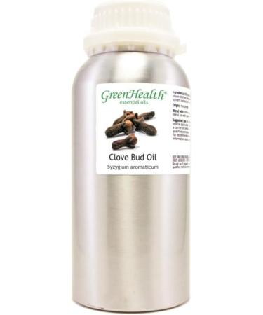 Clove Bud Essential Oil 16 fl oz (473 ml) Aluminum Bottle w/Plug Cap 100% Pure Essential Oil GreenHealth Clove Bud 16 Fl Oz (Pack of 1) - Buy Online on GoSupps.com