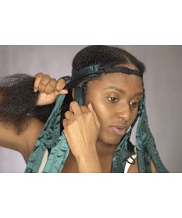 Octocurl Standard Length Heatless Hair Curler - Satin Pitch Black | Heatless Hair Rollers for Curls - Sleep In Curling Headband - Buy Online on GoSupps.com