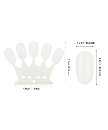 Plastic Nail Art Accessories - 2 Kinds Nail Color Card for Professional Nail Salon | Practice Skills in Natural Colors - Buy Online on GoSupps.com
