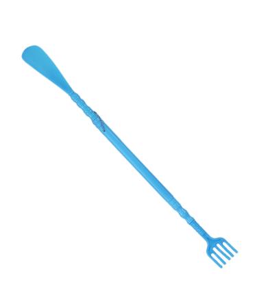 Long shoe opener back scratch |Ergonomic back scratch claw |Shoe open pick-itching relief long handle back scratch for itchy back and put on shoes blue