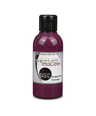 Body painting colors Senjo Color Basic 75ml red violet I face & body paint I carnival Mardi Gras I brush & airbrush paint