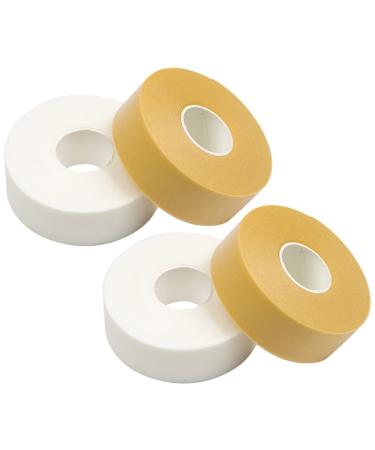 Beavorty 4 Rolls Eyelash Stickers Fabric Eyelash Tape Adhesive Eyelash Tapes Lashes Extension Tapes Girl Eyelash Tape Medical Tape White Gaffer Tape Auxiliary Tool Cosmetic Foam