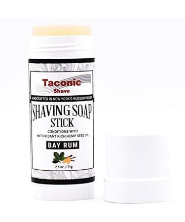 Taconic Shave Bay Rum Shaving Soap Stick - Antioxidant-Rich Formula for a Smooth Shave | International Shipping Available - Buy Online on GoSupps.com