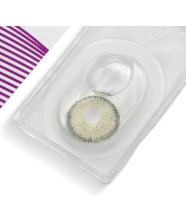Gray Contact Lenses Viola - Silicone Comfort Strong Coverage 14.50mm - 1 Pair with Container | GlamLenses - Buy Online on GoSupps.com
