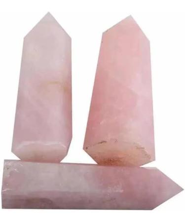 1pc 800g-3000g Natural Rose Quartz Crystal Points Fengshui Tower Wand for Wedding Souvenirs Suitable for Home Crystals Raw Stones and Minerals Stone Mineral Specimen - Buy Online on GoSupps.com