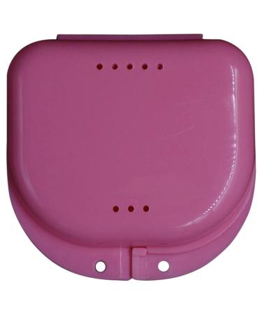 Our false tooth container teeth storage box case bathing box dental appliance prosthesis dental care electrical toothbrush battery operations (pink one size) pink unit size