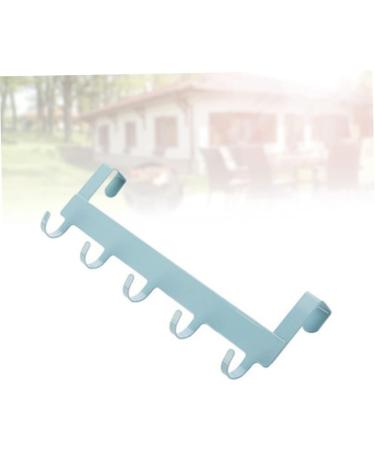 Alipis 2pcs Metal Clothing Rack Towel Hooks Door Towel Rack Clothes Hooks Hook up Multifunction Row Hook Size 1x2pcs Bluex2pcs - Buy Online on GoSupps.com