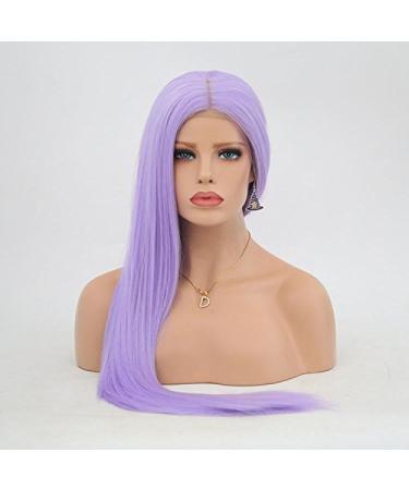 Rainbow Snow Purple Synthetic Lace Front Wig - Lavender Purple Hair with Baby Hair for Women | Long & Natural Heat-Resistant Cosplay Wig - Buy Online on GoSupps.com