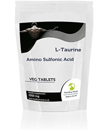 L-Taurine 1000mg Veg Tablets - Amino Acid Supplement for Health and Nutrition (120 Tablets) - Buy Online on GoSupps.com