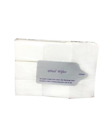 SOESFOUFU 900 Pieces Nail Polish Nail Cleaning Pad Pearlescent Blush White