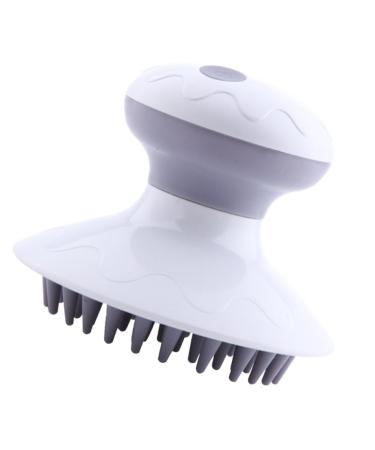 FRCOLOR 3 STK electric shampoo-brush head scrubber silicone scalp massager made of silicone shampoo brush for the scalp hand massager head brush white ABS material Instrument hair