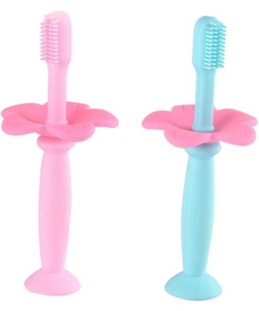 FRCOLOR 4 Pcs Kids Silicone Toothbrush Set - Soft Bristles & Travel-Friendly Design for Infants and Children - Buy Online on GoSupps.com