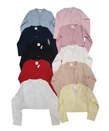 Adorable Baby Knitted Cotton Cardigans: Cozy Long Sleeve Bolero Shrugs for Boys and Girls - Kids Clothing 4 Years Lemon
