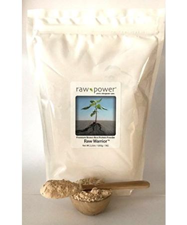 Raw Power Raw Warrior Brown Rice Protein Powder one Kilo (35.2oz/1000g) Premium