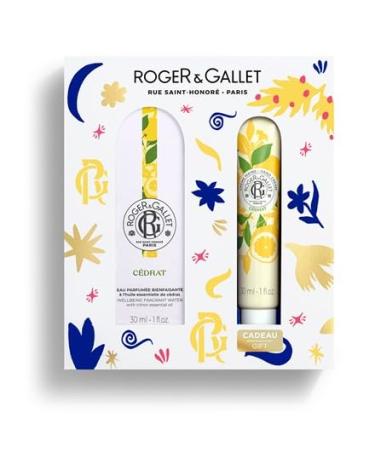 ROGER & GALLET | Citron Gift Set | 1 fl oz Wellbeing Fragrant Water | 1 oz Hand & Nail Cream | Limited Edition Citron Minis Gift Set - Buy Online on GoSupps.com