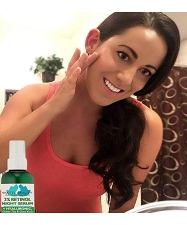 2% Retinol Serum with Hyaluronic Acid - Clear Skin Solution for Blemish Prone Oily & Aging Skin - 4 oz Pump - Buy Online on GoSupps.com