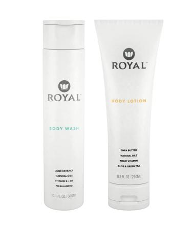 Royal Intimacy Cleansing Feminine Wash & Daily Body Wash 10.1 fl. oz Natural Grooming Lotion For Sensitive Skin 8.5 fl. oz. Bundle