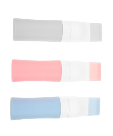 FRCOLOR 3 Pcs Silicone Hair Dye Bottle Hair Coloring Bottle Comb Hair Dye Bottle Comb Hair Oil Bottle Oil Bottles for Hair Root Bottle Comb Root Comb Bottle Pp Lecythus Anti-fall