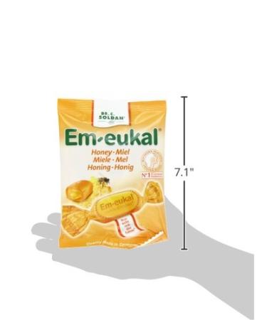 Dr. Soldan Em-eukal Cough Drops Bag Honey 2.65 Ounce - Buy Online on GoSupps.com