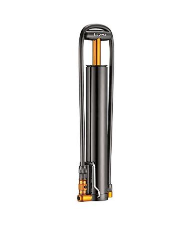Lezyne Micro Floor Drive XL Bicycle Portable Floor Pump, Plus Tire, Fat Bike, Presta and Schrader Valve, High Volume, 35psi, Black