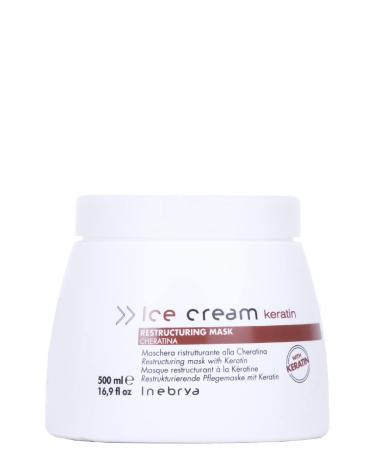 Inebrya Ice Cream Keratin Restructuring Mask. Restructuring Hair Mask 500ml