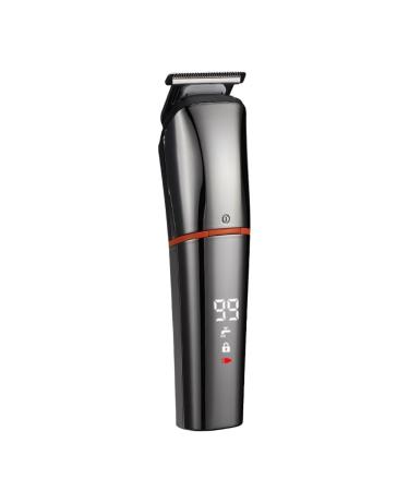Digital Display Electric Power Multifunctional Hair Clipper Electric Hair Clipper Push Clipper 160mm Gray