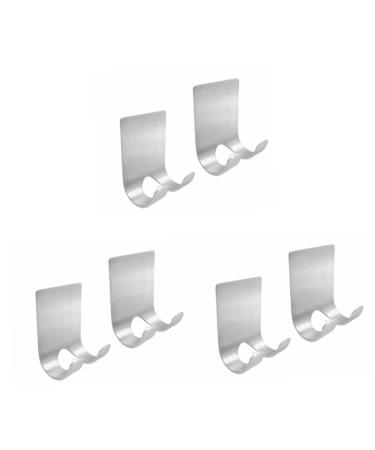 Cabilock 6 pc hooks for bathroom hook razor hook hooks for storing the razor razor organizer shower plug holder hook shaving hooks wardrobe storage walls