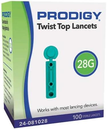 Prodigy Twist Top Lancets 28G for Gentle and Precise Blood Sampling - Buy Online on GoSupps.com