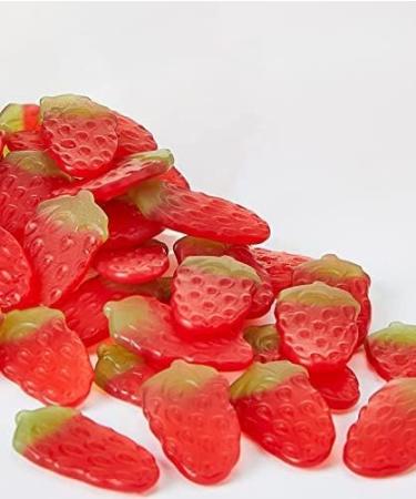 Haribo Giant Strawbs with Free Thank You Sticker - Fruit Flavour Gums - 880g Tub - Buy Online on GoSupps.com