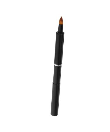 minkissy Portable Retractable Lip Brush Lip Applicators Makeup Brush for Women Cosmetics Brush Lip Brush for Women Makeup Tools Lip Makeup Lip Gloss Brush Smudge Stick Artificial Fiber Lips 13.40X0.90X0.90CM Black