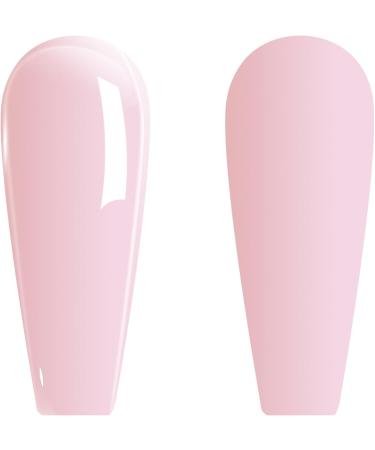 Vishine Sheer Light Pink Gel Nail Polish 16ml Jelly Milky White Peach Translucent UV Light Cure Gel Polish for Nail Art DIY Manicure and Pedicure at Home Color E023 - Buy Online on GoSupps.com